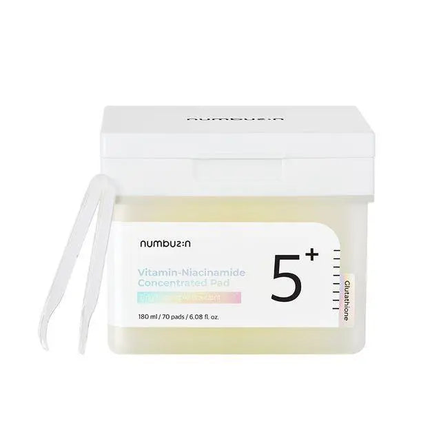 Numbuzin-No.5-Vitamin-Niacinamide-Concentrated-Pad-70Pads-180ml Enrapturecosmetics