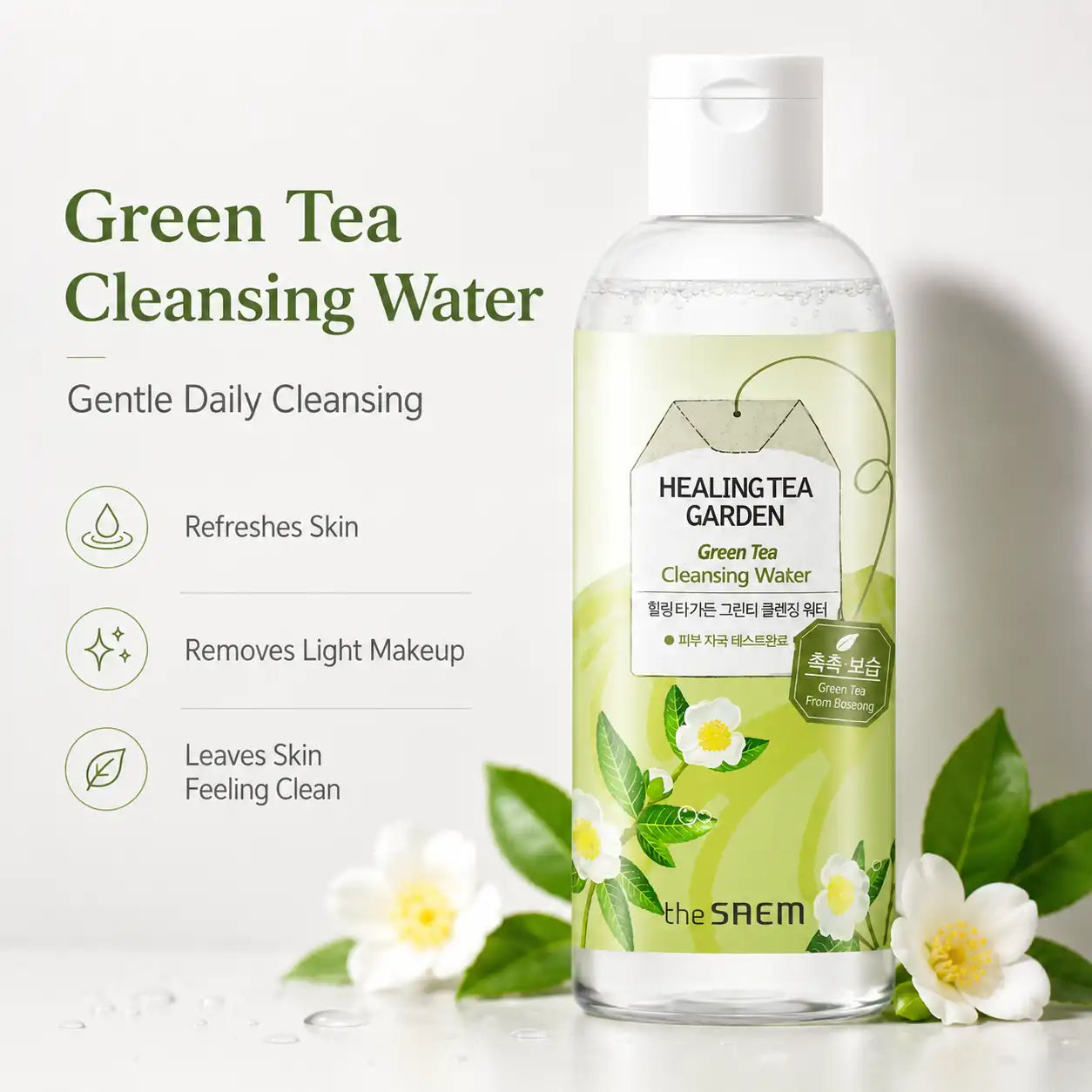 The Saem Healing Tea Garden Green Tea Cleansing Water 300ml