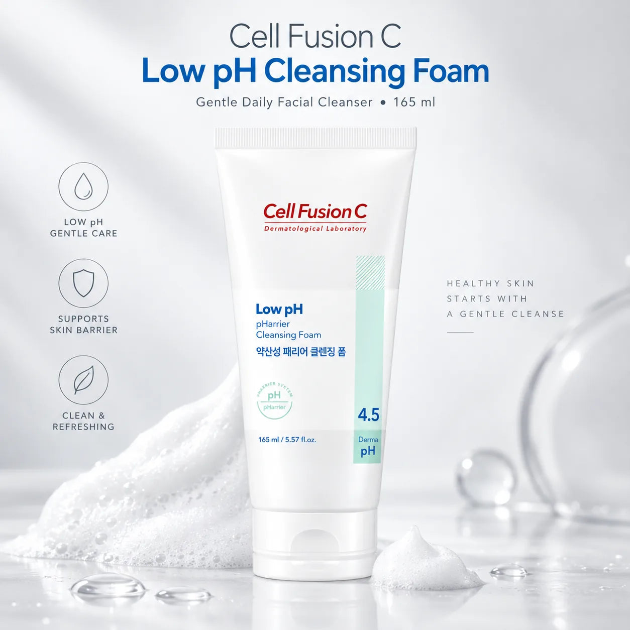 Cell Fusion C Low pH Pharrier Cleansing Foam 165ml