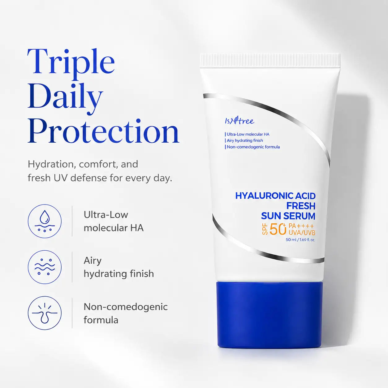 Isntree Hyaluronic Acid Fresh Sun Serum 50ml