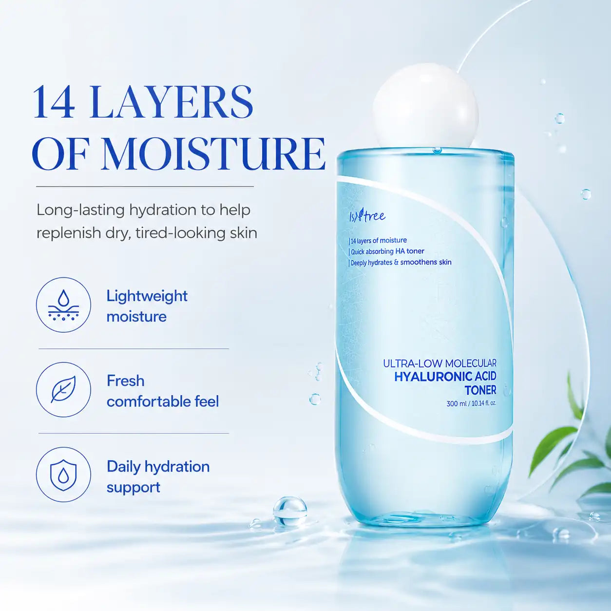 Isntree Ultra Low Molecular Hyaluronic Acid Toner 300ml