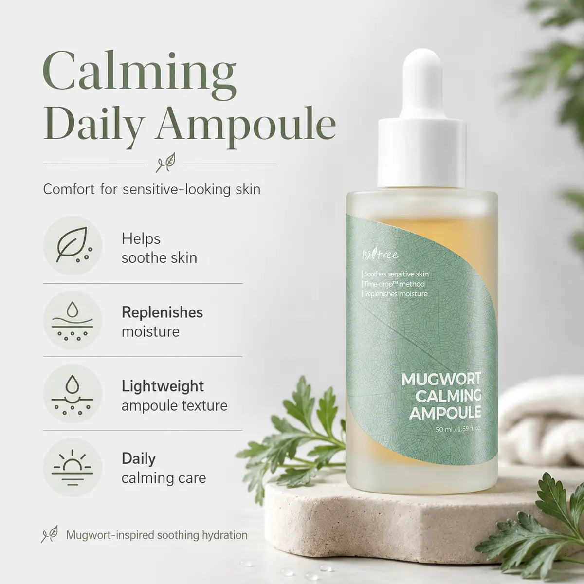 Isntree Mugwort Calming Ampoule 50ml