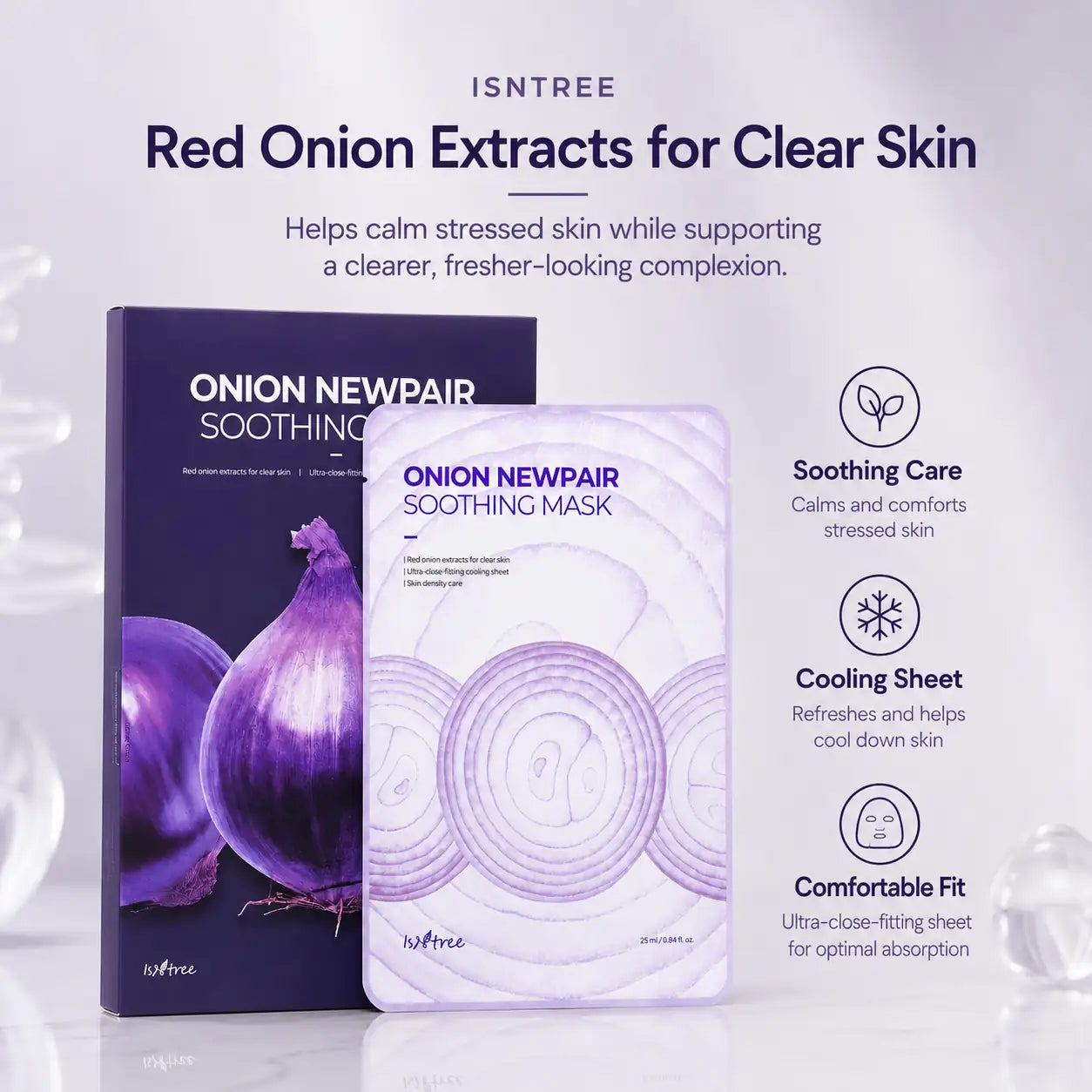 Isntree Onion Newpair Soothing Mask 5 Sheets 25g
