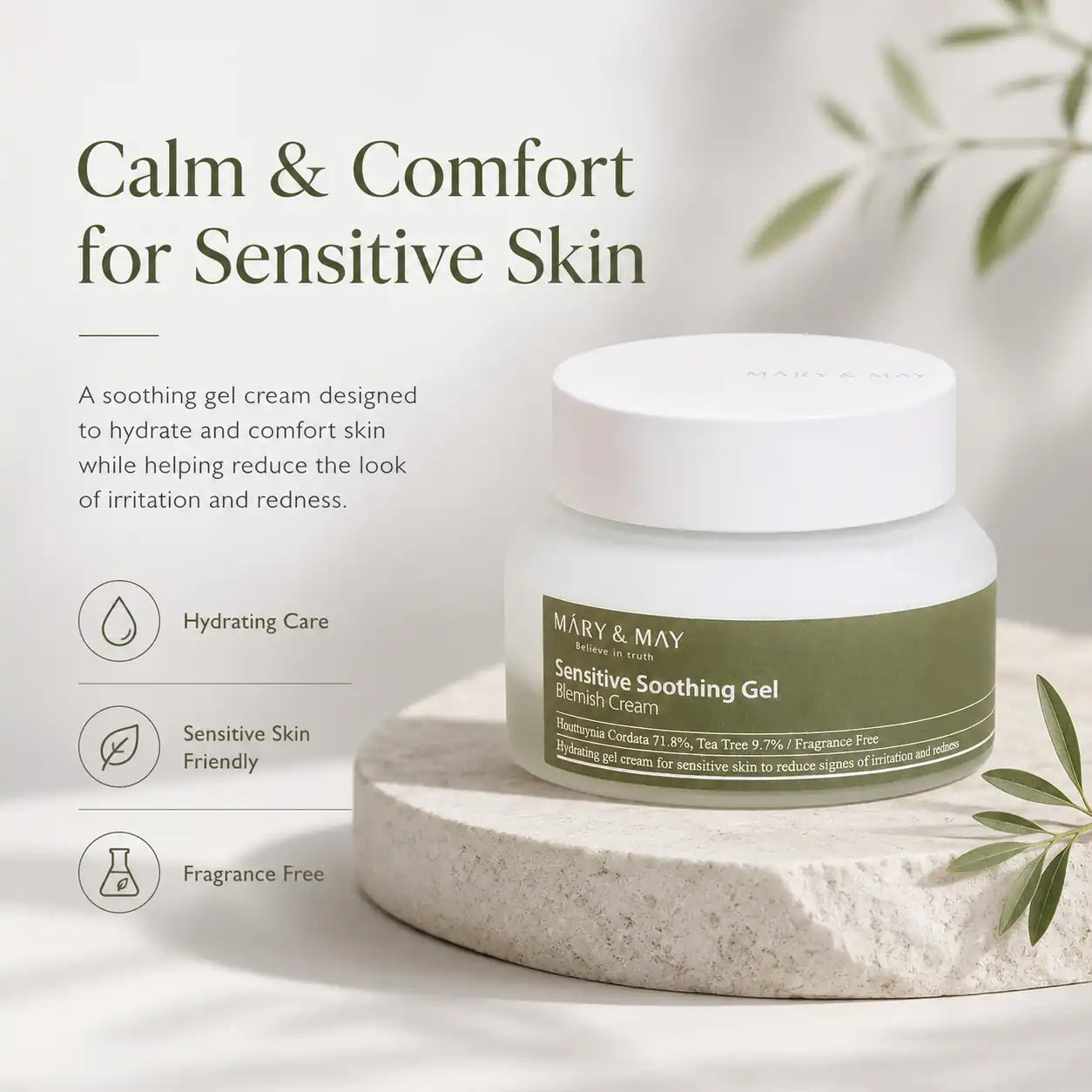 Mary&May Sensitive Soothing Gel Cream 70g