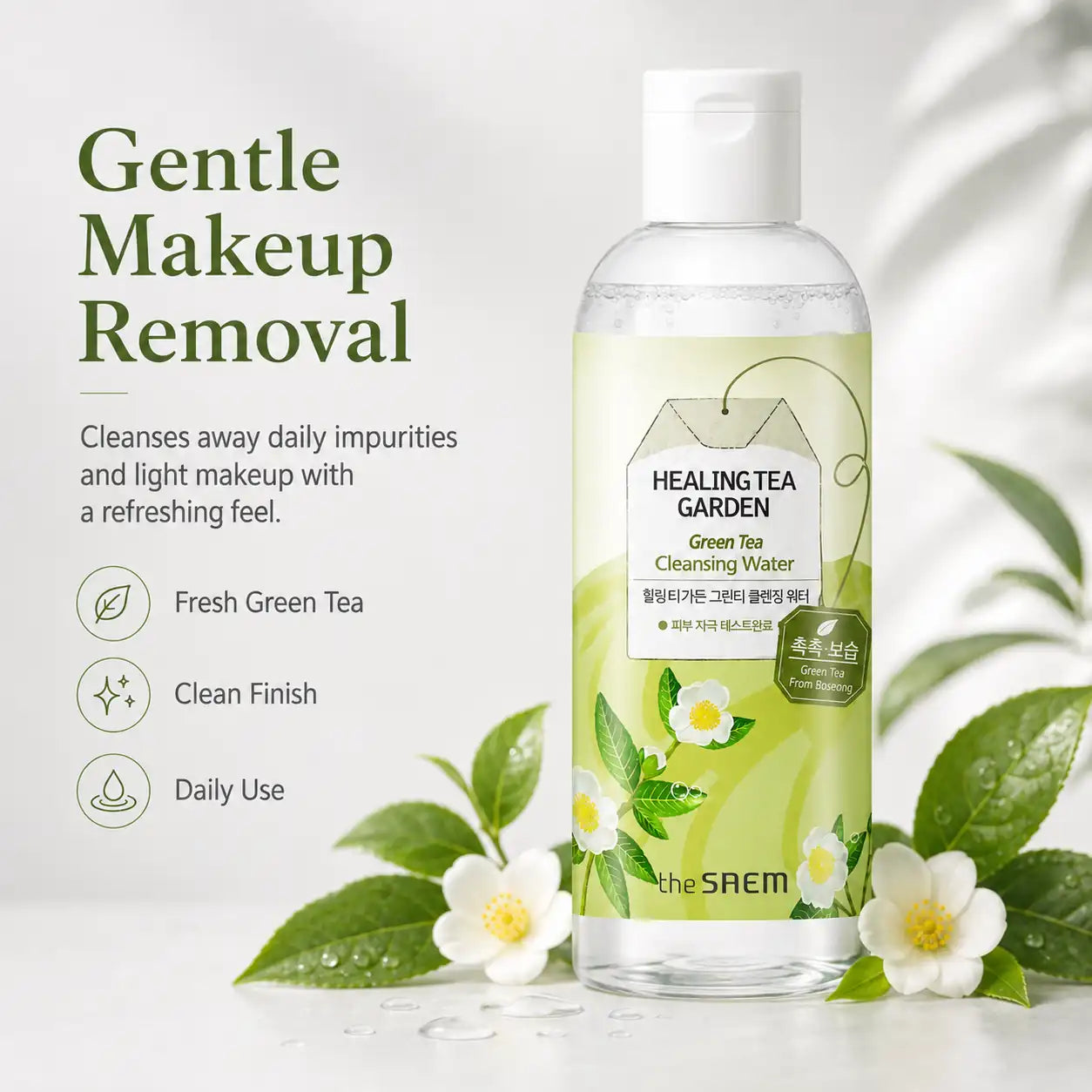 The Saem Healing Tea Garden Green Tea Cleansing Water 300ml