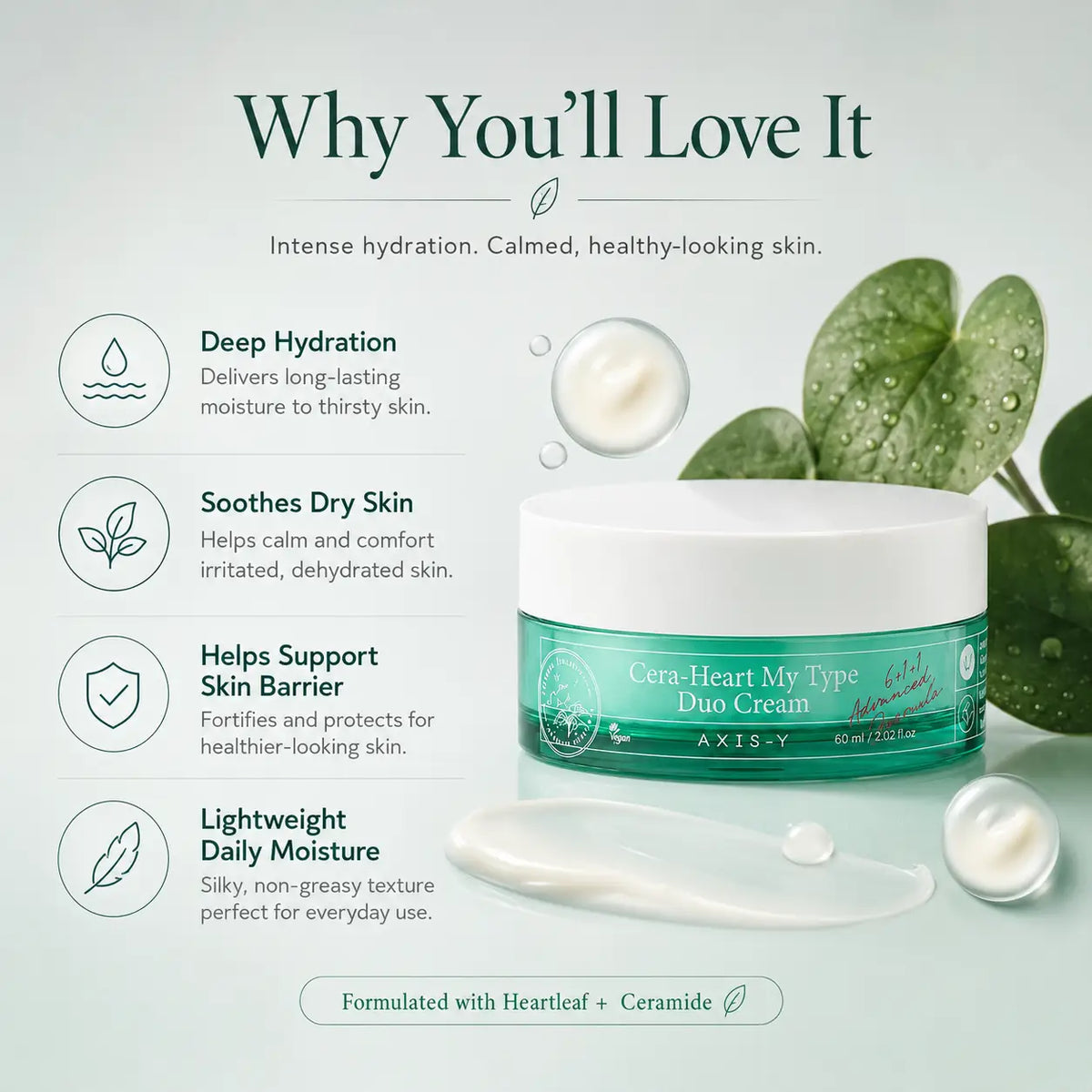 AXIS-Y Cera Heart My Type Duo Cream 60ml