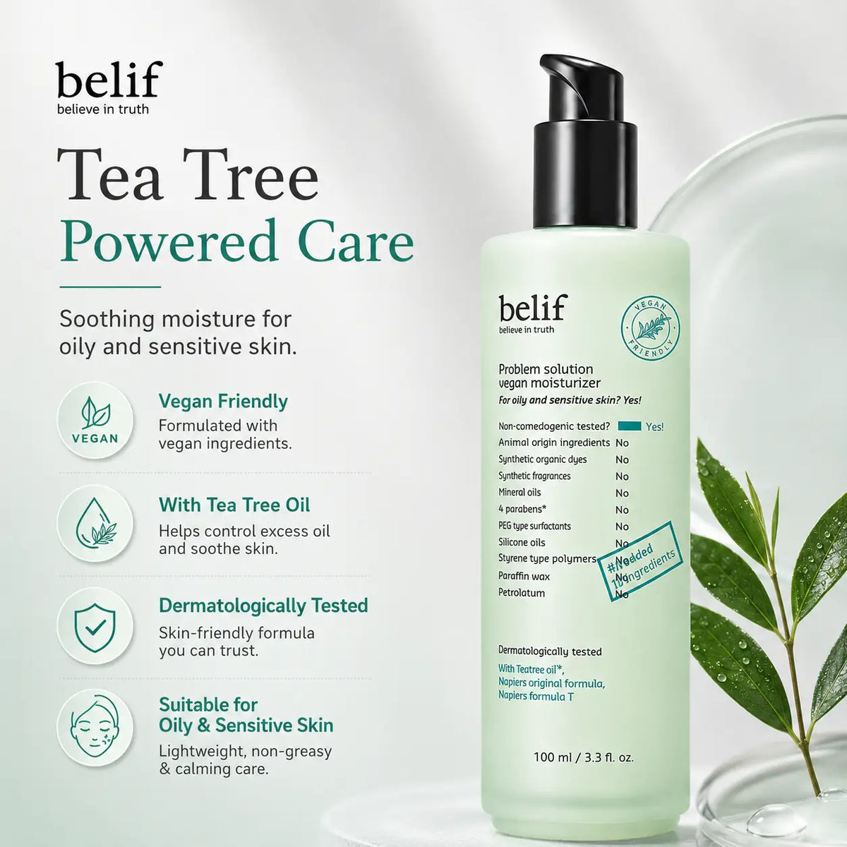 belif Problem Solution Vegan Moisturizer 100ml