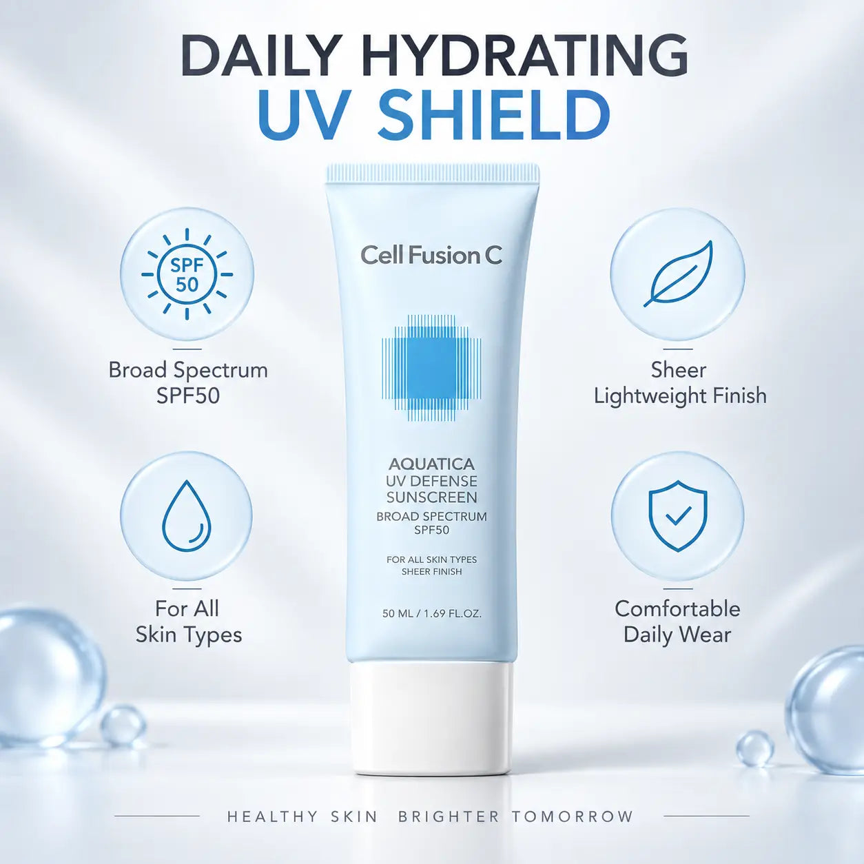 Cell Fusion C Aquatica UV Defense Sunscreen Twin Pack 50ml + 50ml