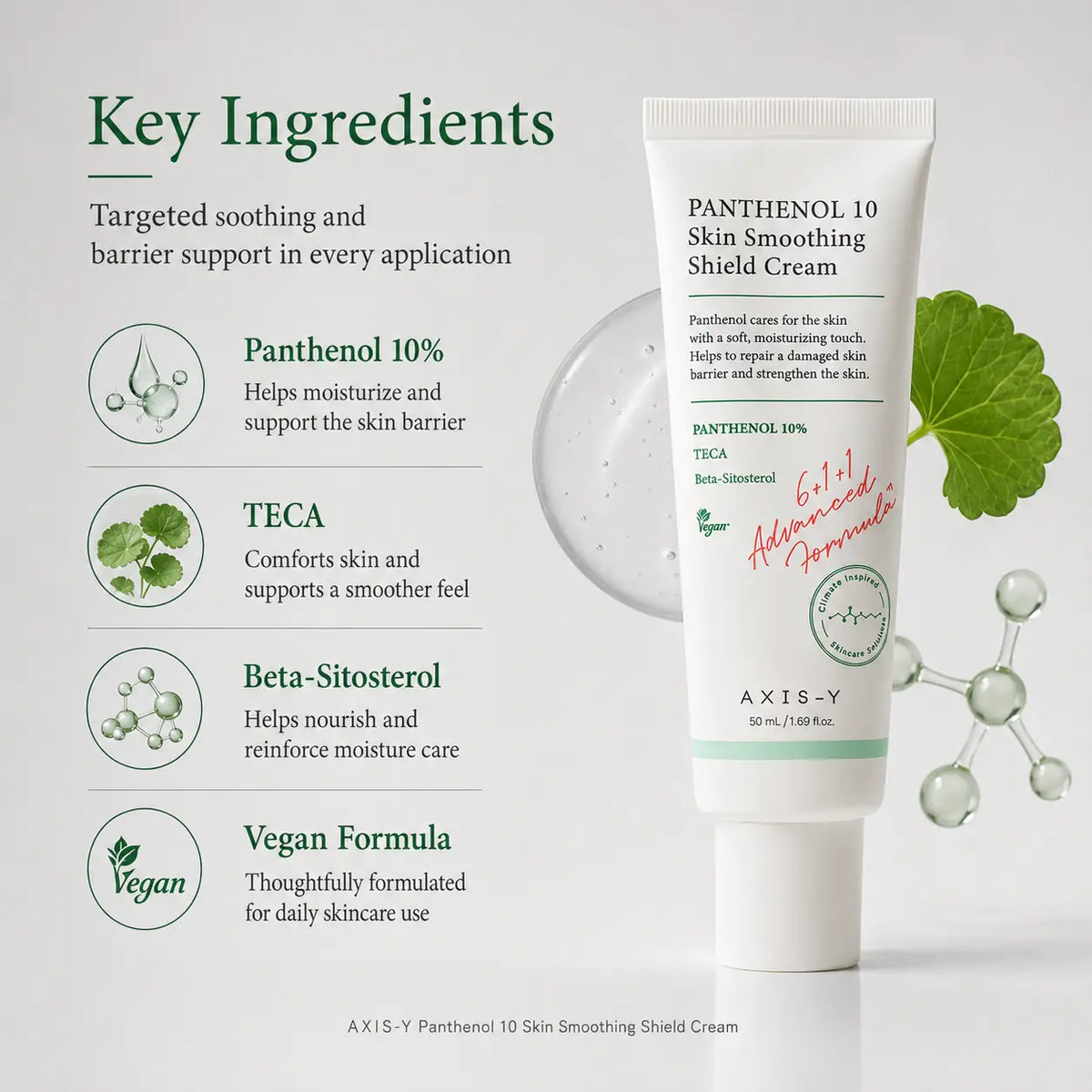 AXIS-Y Panthenol 10 Skin Smoothing Shield Cream 50ml