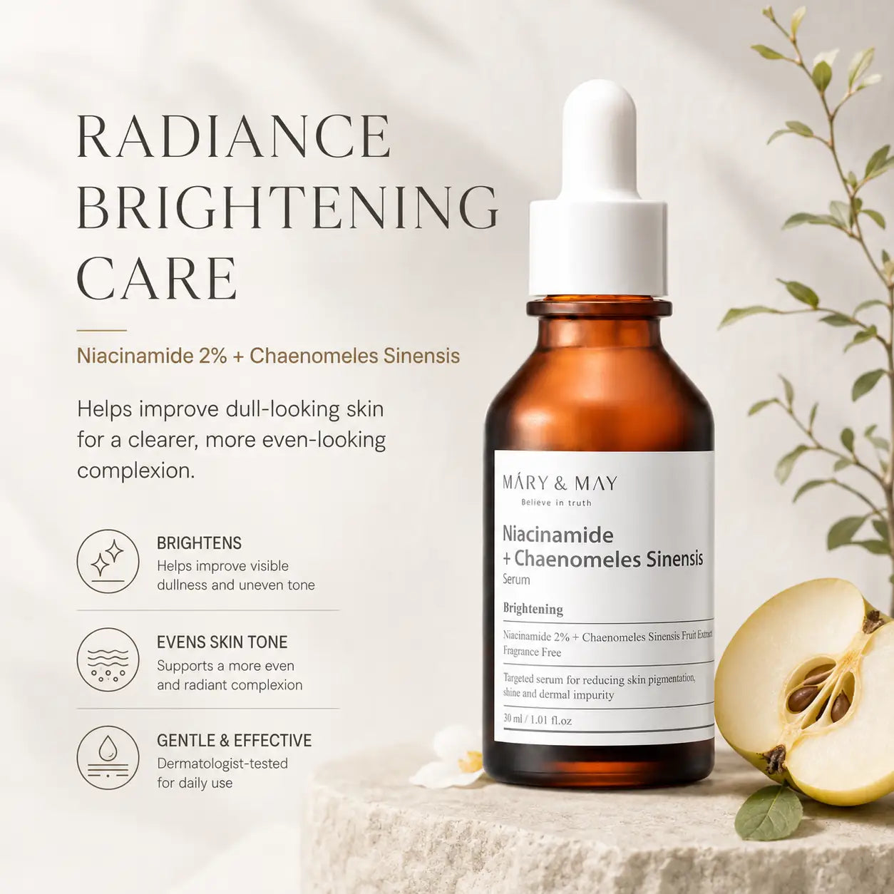 Mary&May Niacinamide+Chaenomeles Sinensis Serum 30ml
