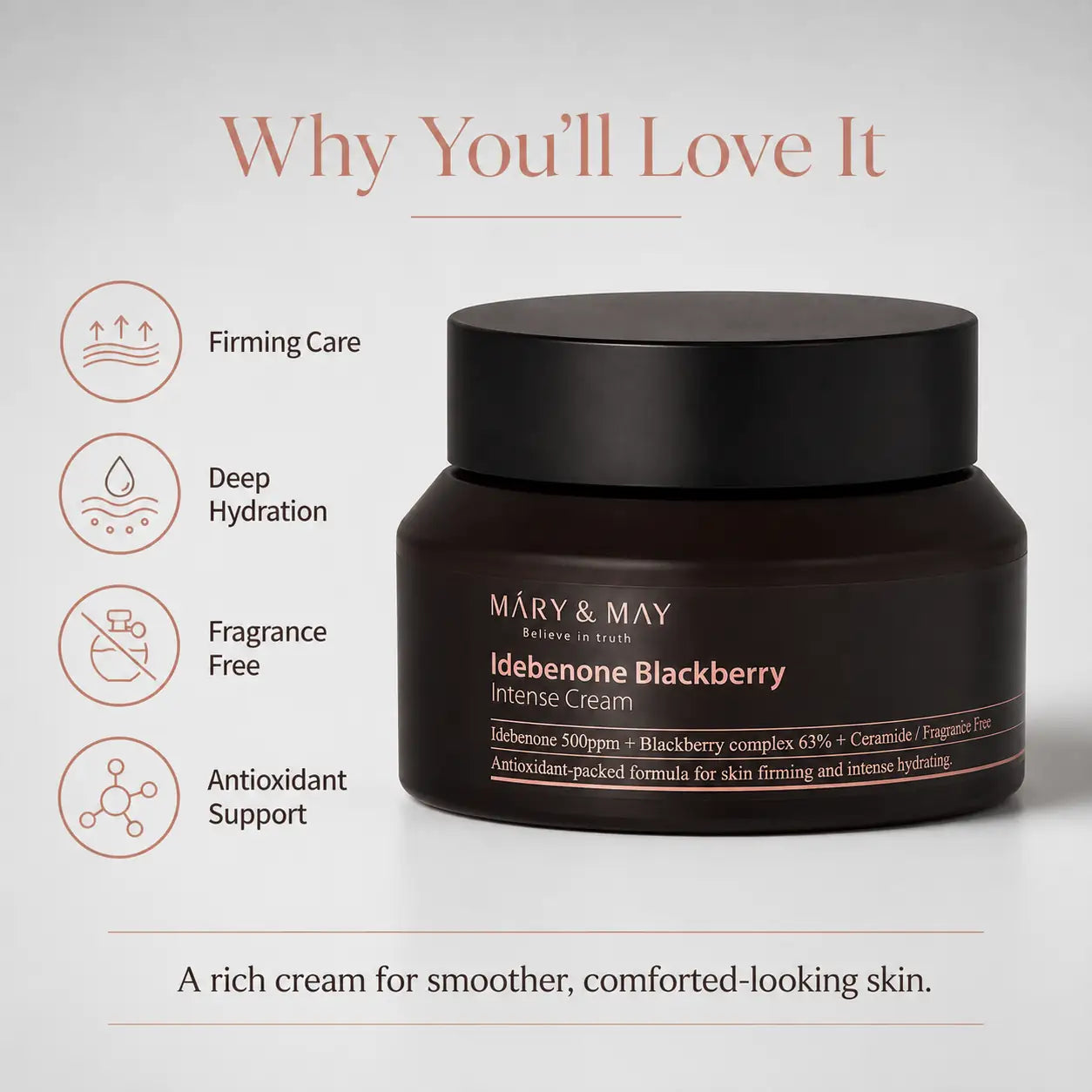 Mary&May Idebenone Blackberry Intense Cream 70g