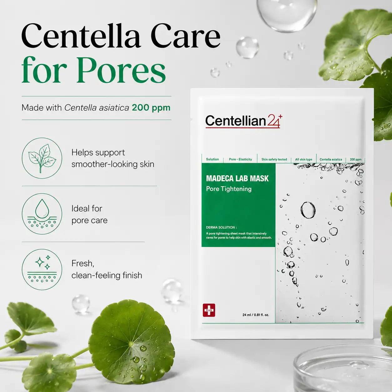 Centellian24 Madeca Lab Mask Pore Tightening 25ml 20pcs
