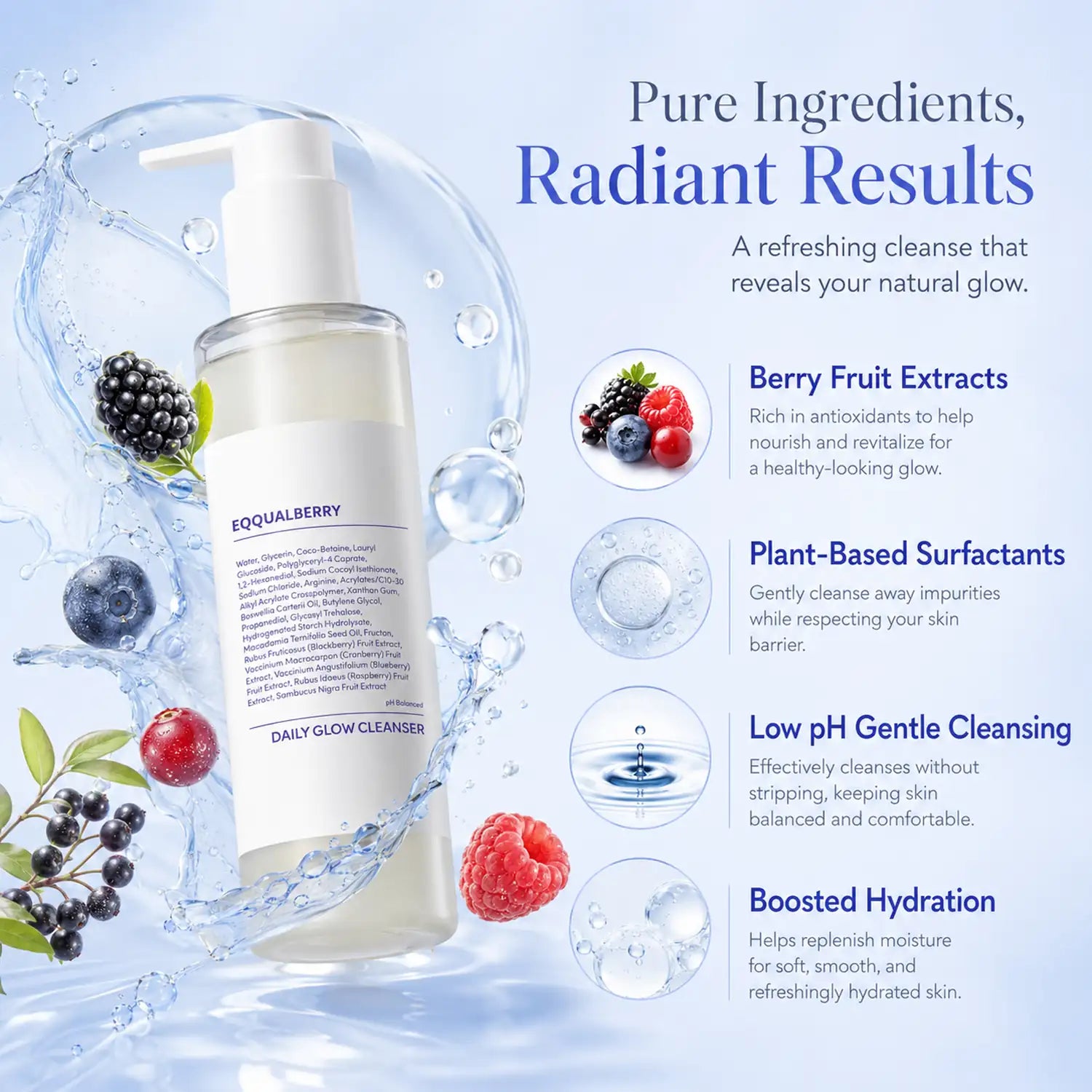 EQQUALBERRY Sauna Cleanser 130g