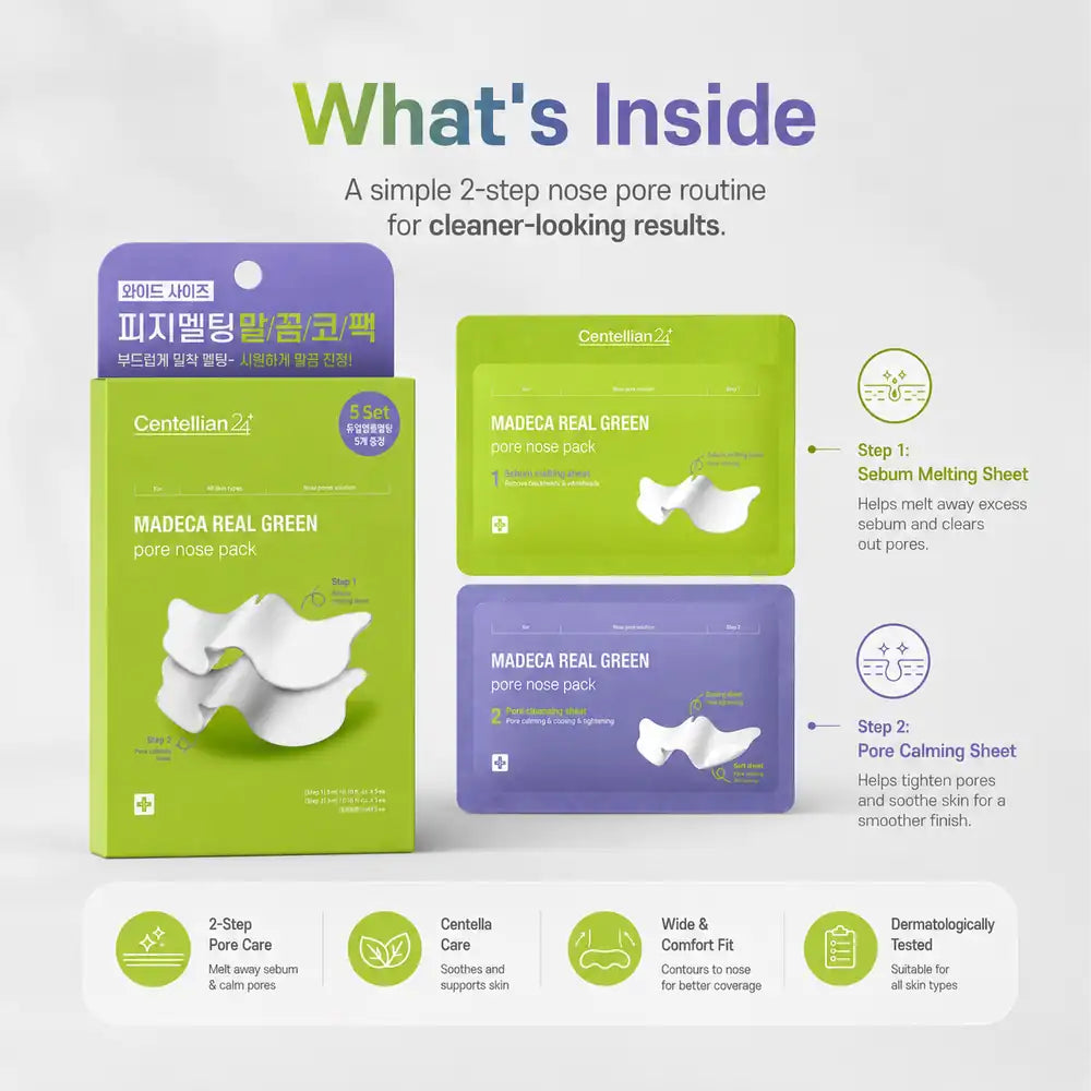 Centellian24 Real Green Pore Nose Pack 5 Set