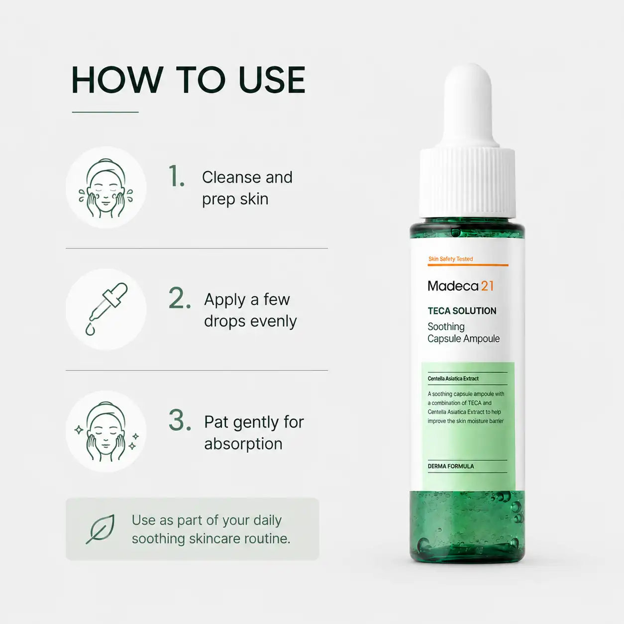 Madeca21 Teca Solution Soothing Capsule Ampoule 30ml