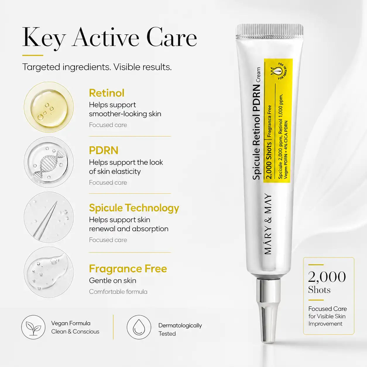 Mary&May Spicule Retinol PDRN Cream 15g