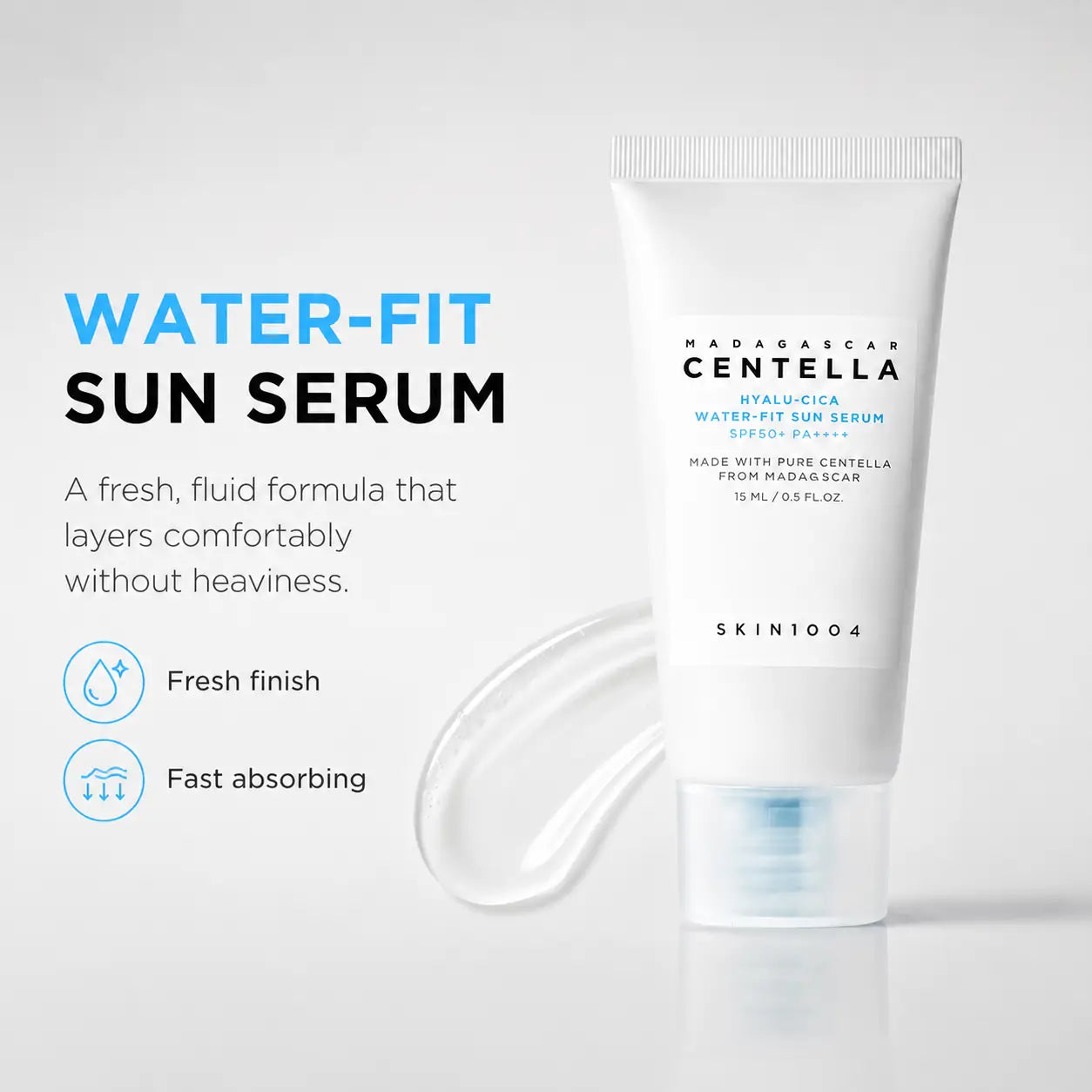 SKIN1004 Hyalu-Cica Water-Fit Sun Serum 15ml