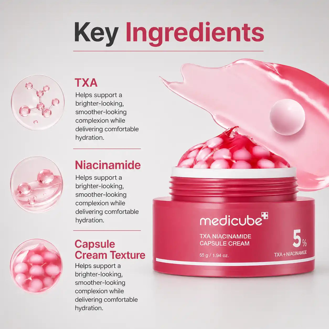 Medicube TXA Niacinamide Capsule Cream 55g