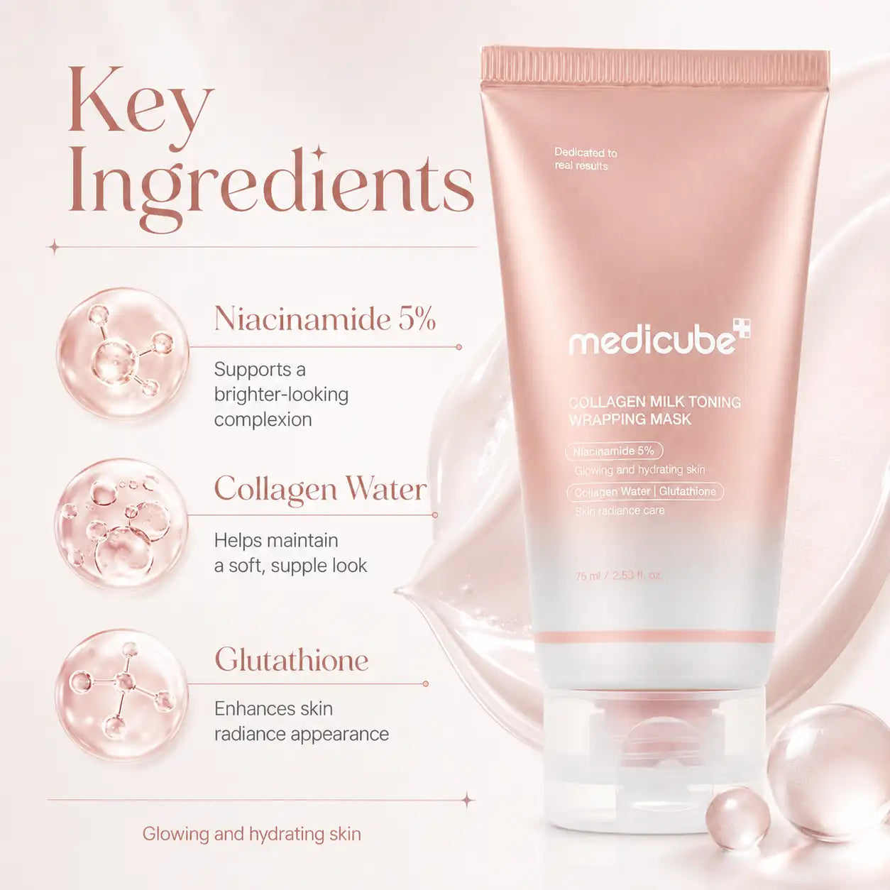 Medicube Collagen Milk Toning Wrapping Mask 75ml