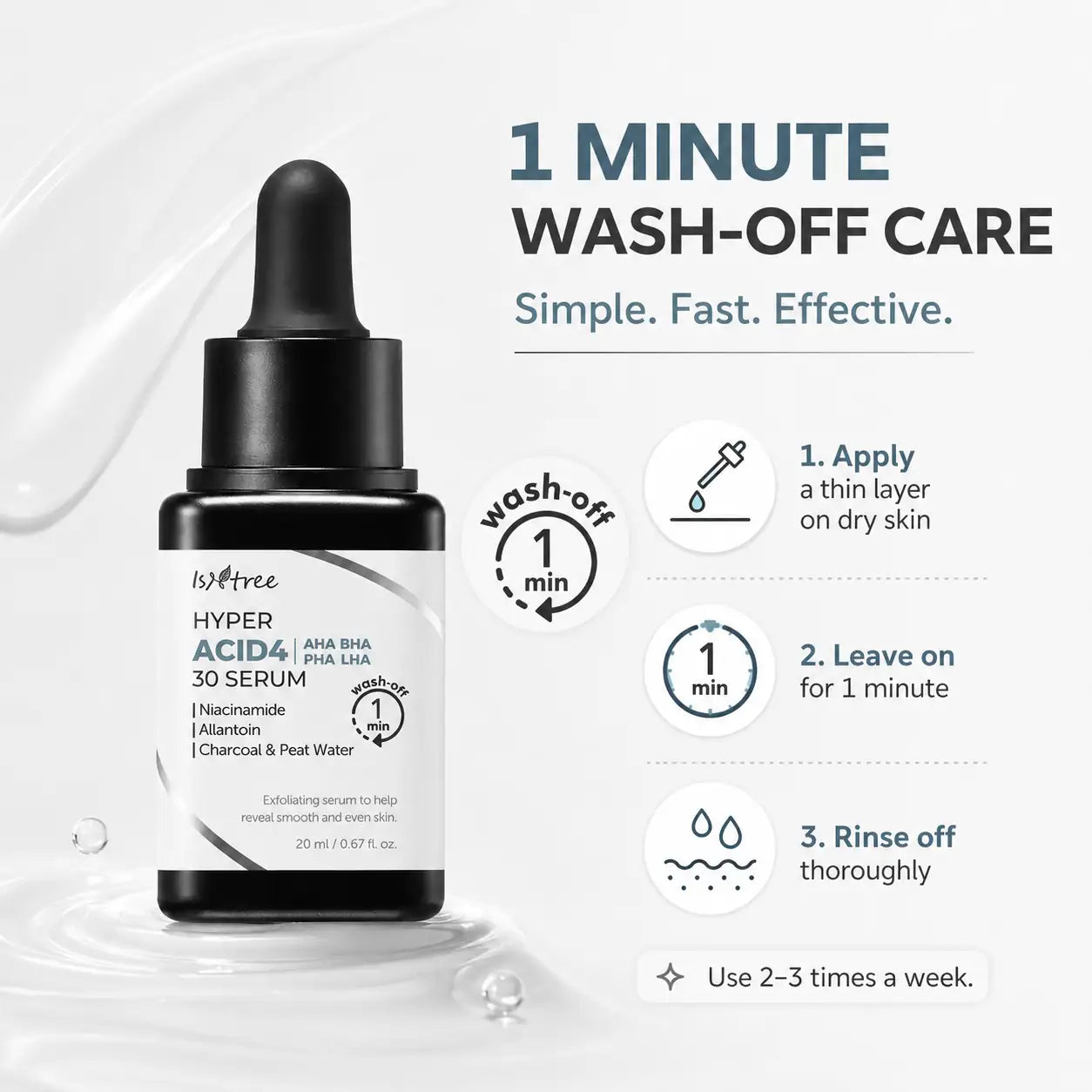 Isntree Hyper ACID4 AHA BHA PHA LHA Serum 20ml