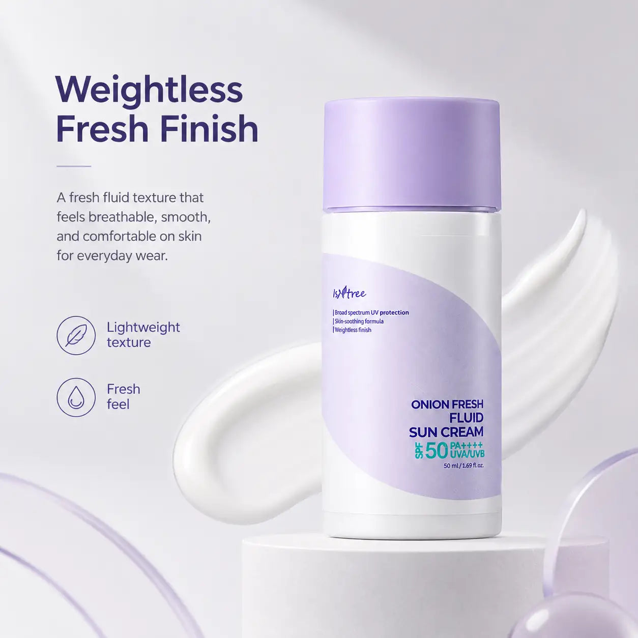 Isntree Onion Fresh Fluid Sun Cream SPF 50ml