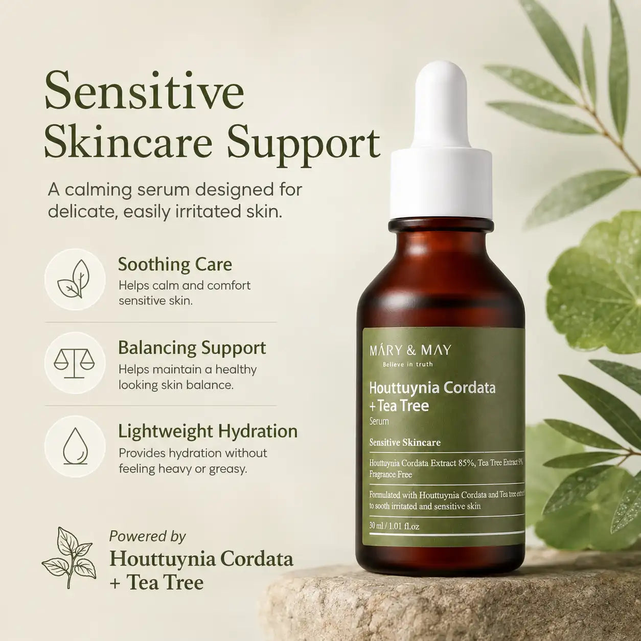 Mary&May Houttuynia Cordata +Tea Tree Serum 30ml