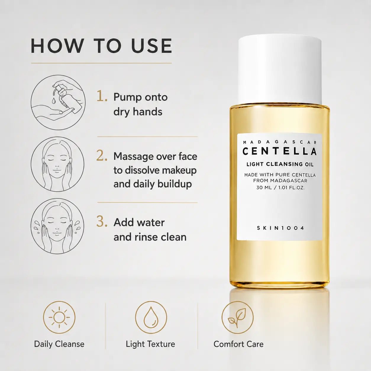 SKIN1004 Madagascar Centella Light Cleansing Oil 30ml