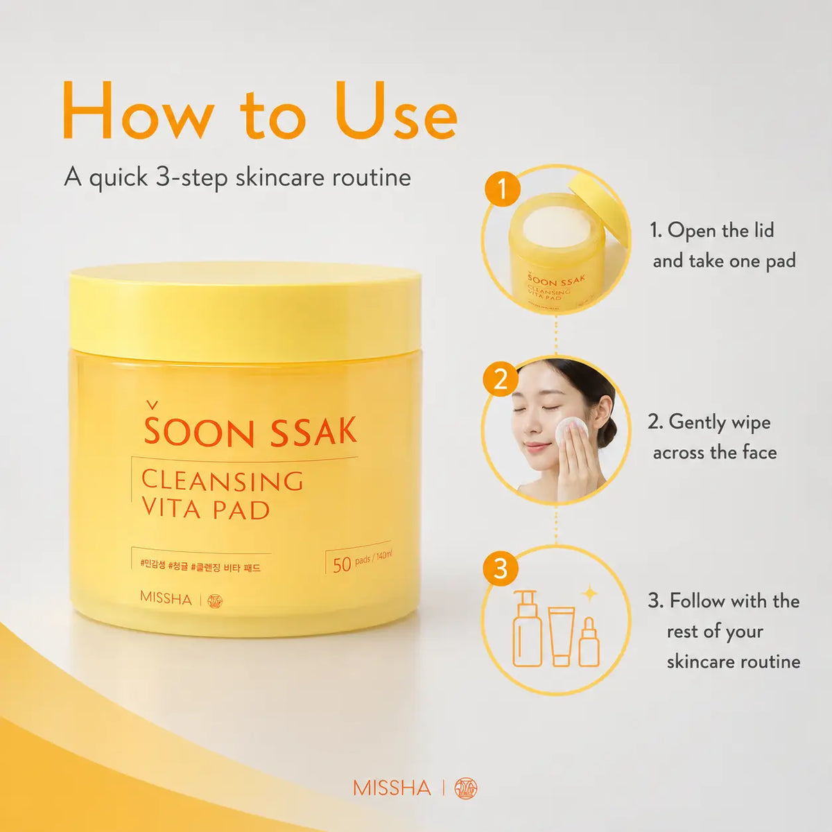 BEAUDIANI Soon Ssak Cleansing Vita Pads 50 Sheets