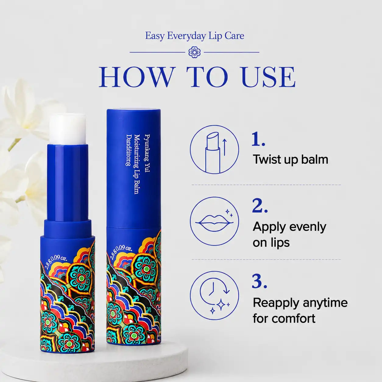 Pyunkang Yul Moisturizing Lip Balm Dancheong 2.8g