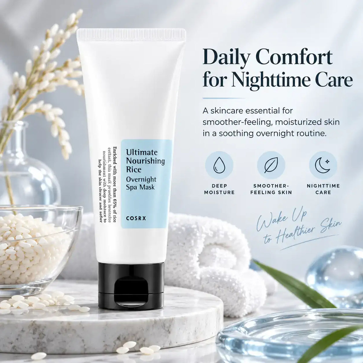 COSRX Ultimate Nourishing Rice Overnight Spa Mask 60ml
