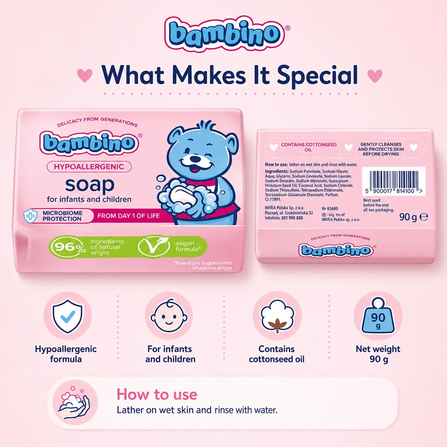 ATOBENIA Baby Soap 90g