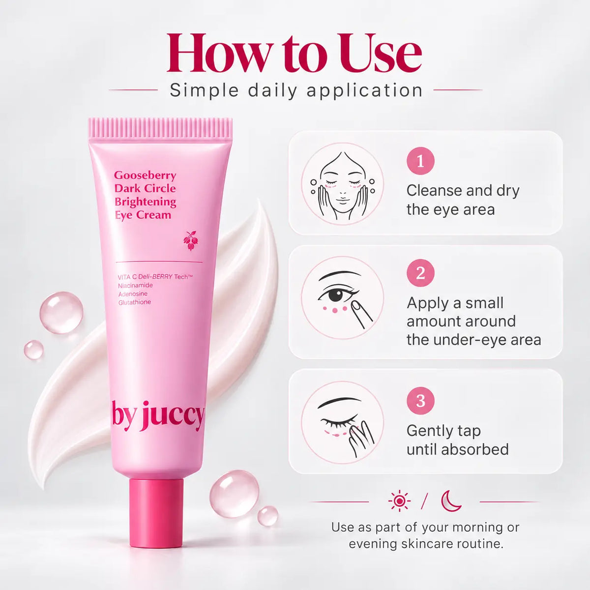 By Juccy Gooseberry Dark Circle Brightening Eye Cream 30ml