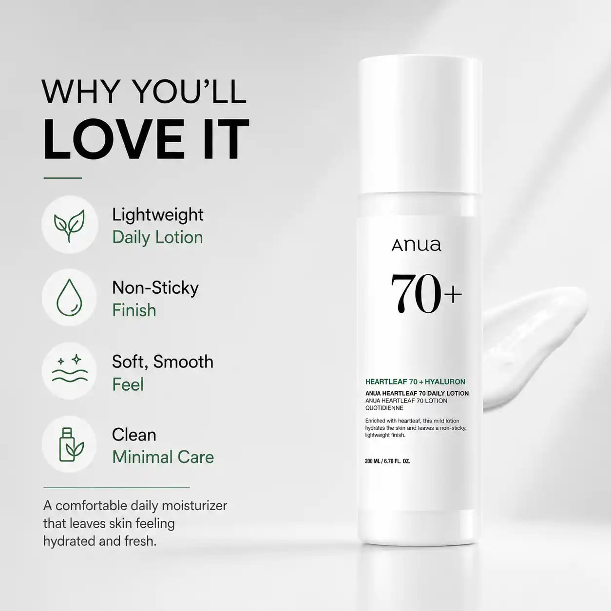 ANUA Heartleaf 70% Daily Lotion 200ml