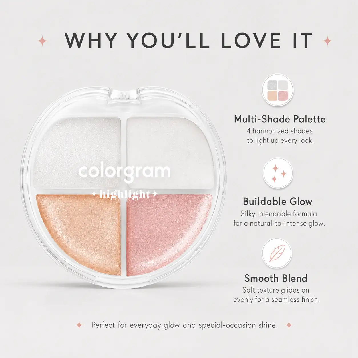 Colorgram Tintory Highlighter Palette 02 Cream Balm