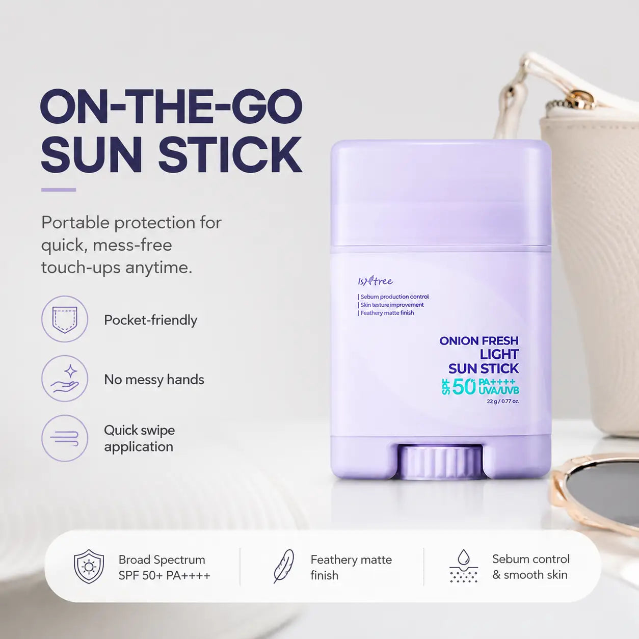 Isntree Onion Fresh Light Sun Stick SPF 22g