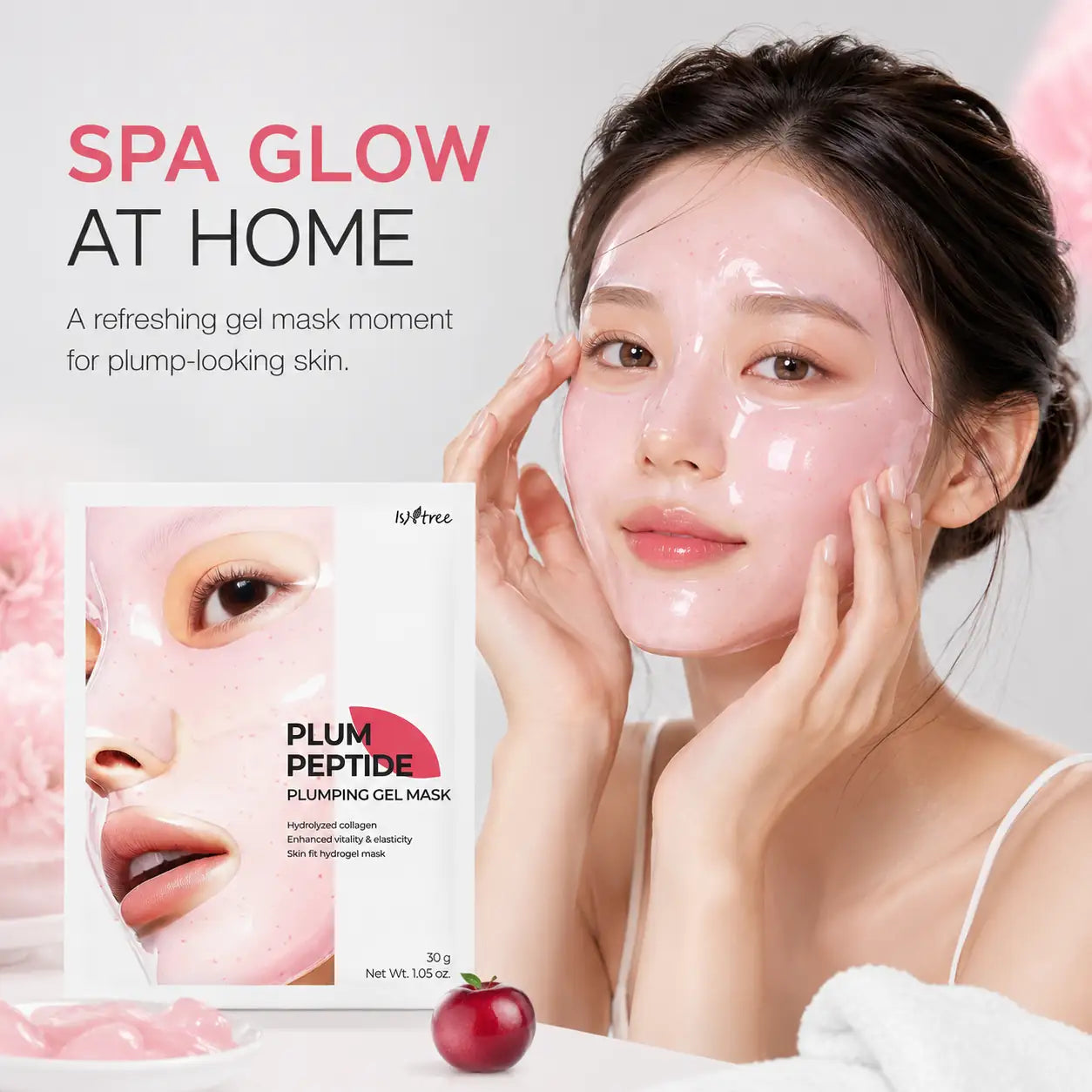 Isntree Plum Peptide Plumping Gel Mask 30g