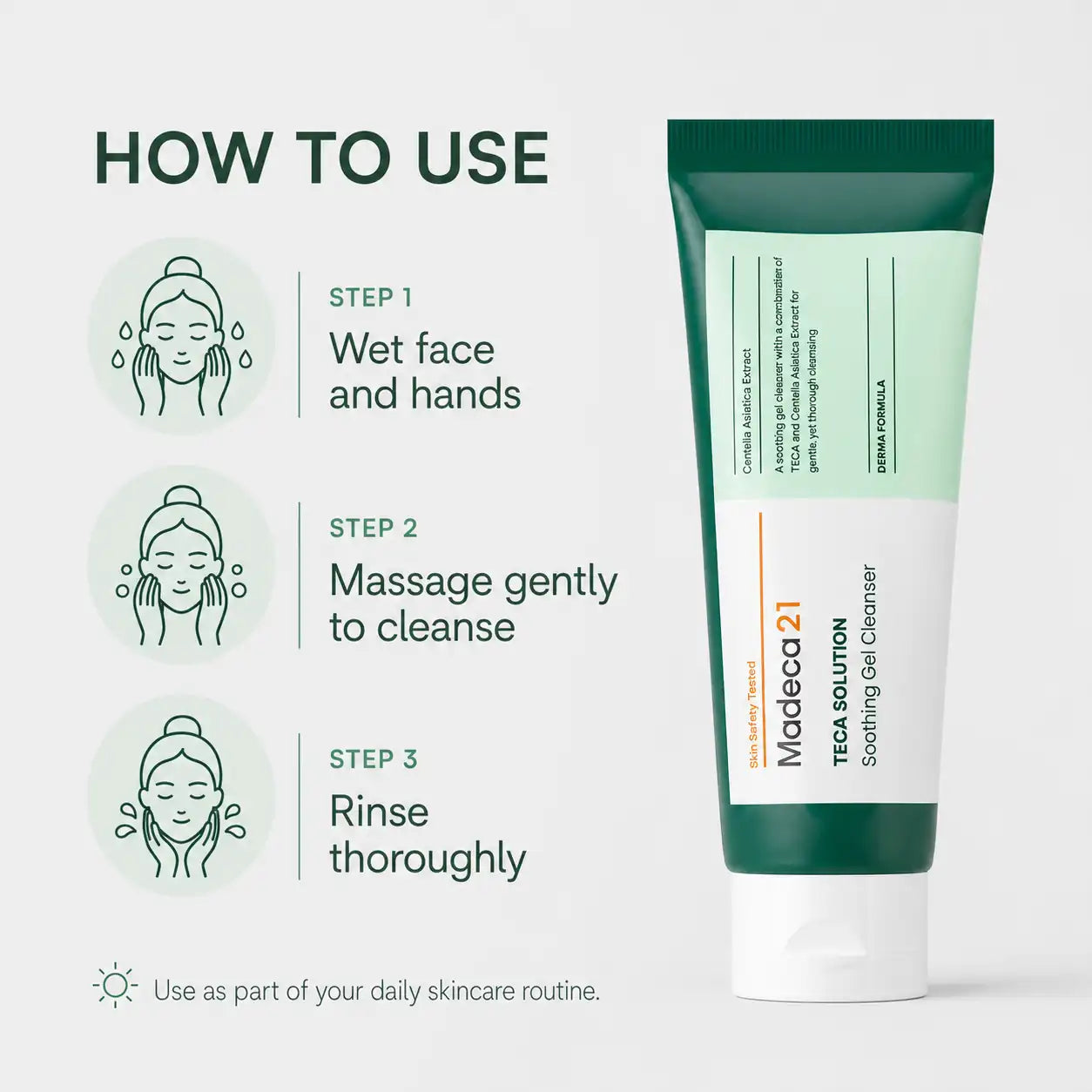 Madeca21 Teca Solution Soothing Gel Cleanser 100ml