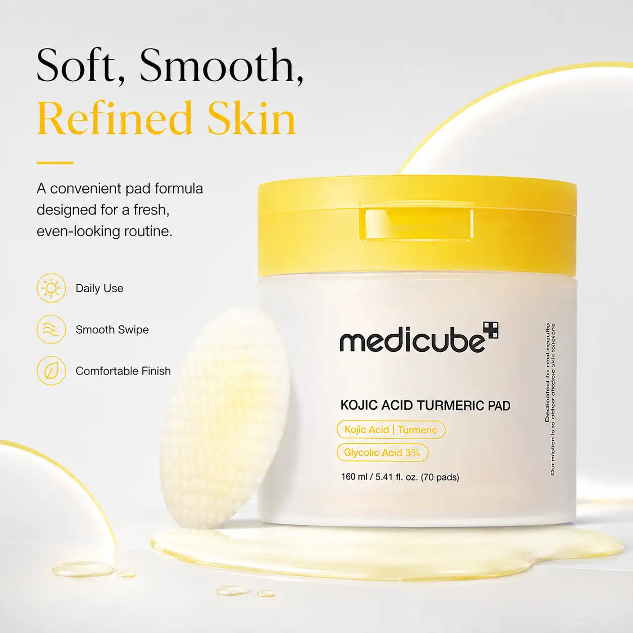 Medicube Kojic Acid Turmeric Toner Pad 70pcs