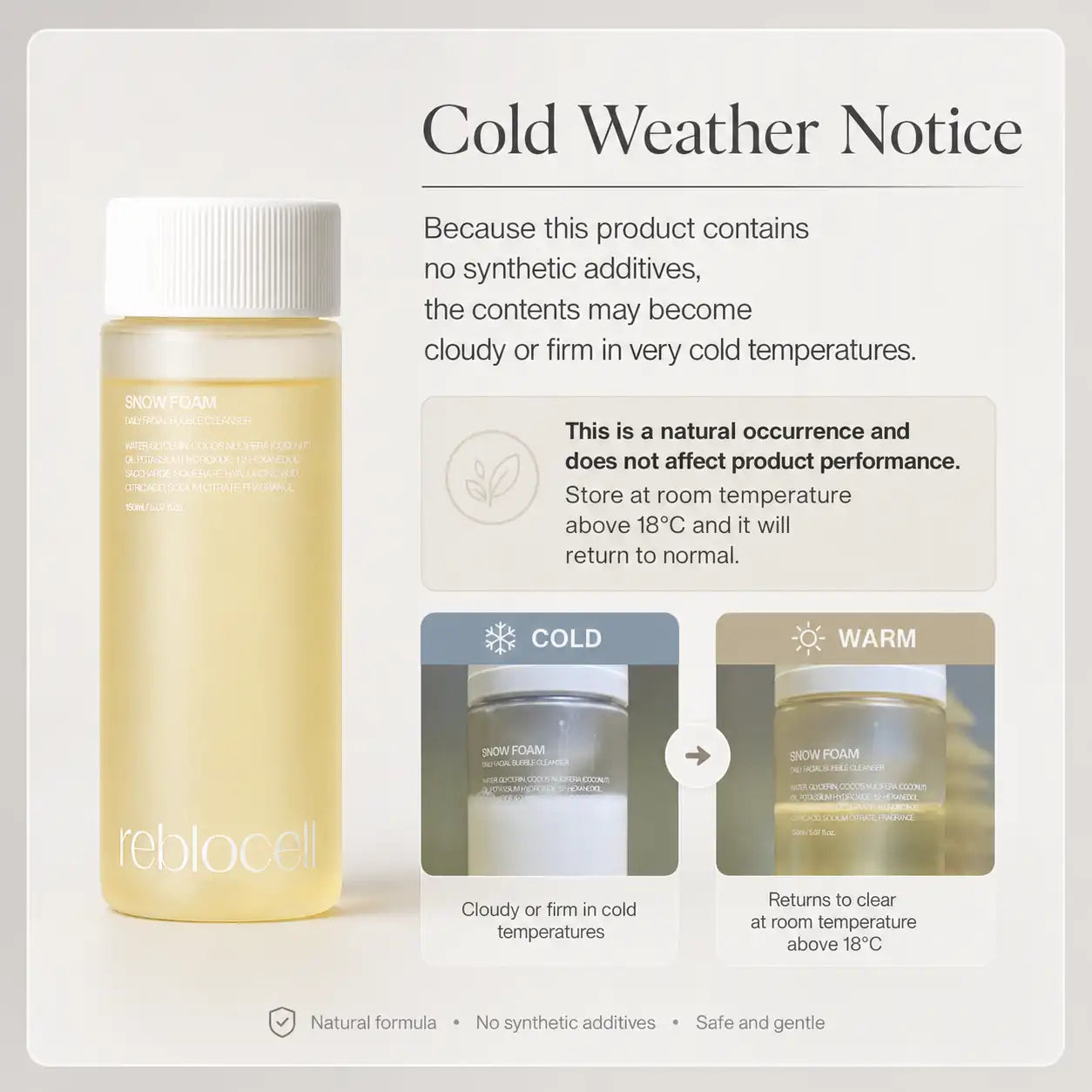 Reblocell Snow Foam Cleanser 150ML
