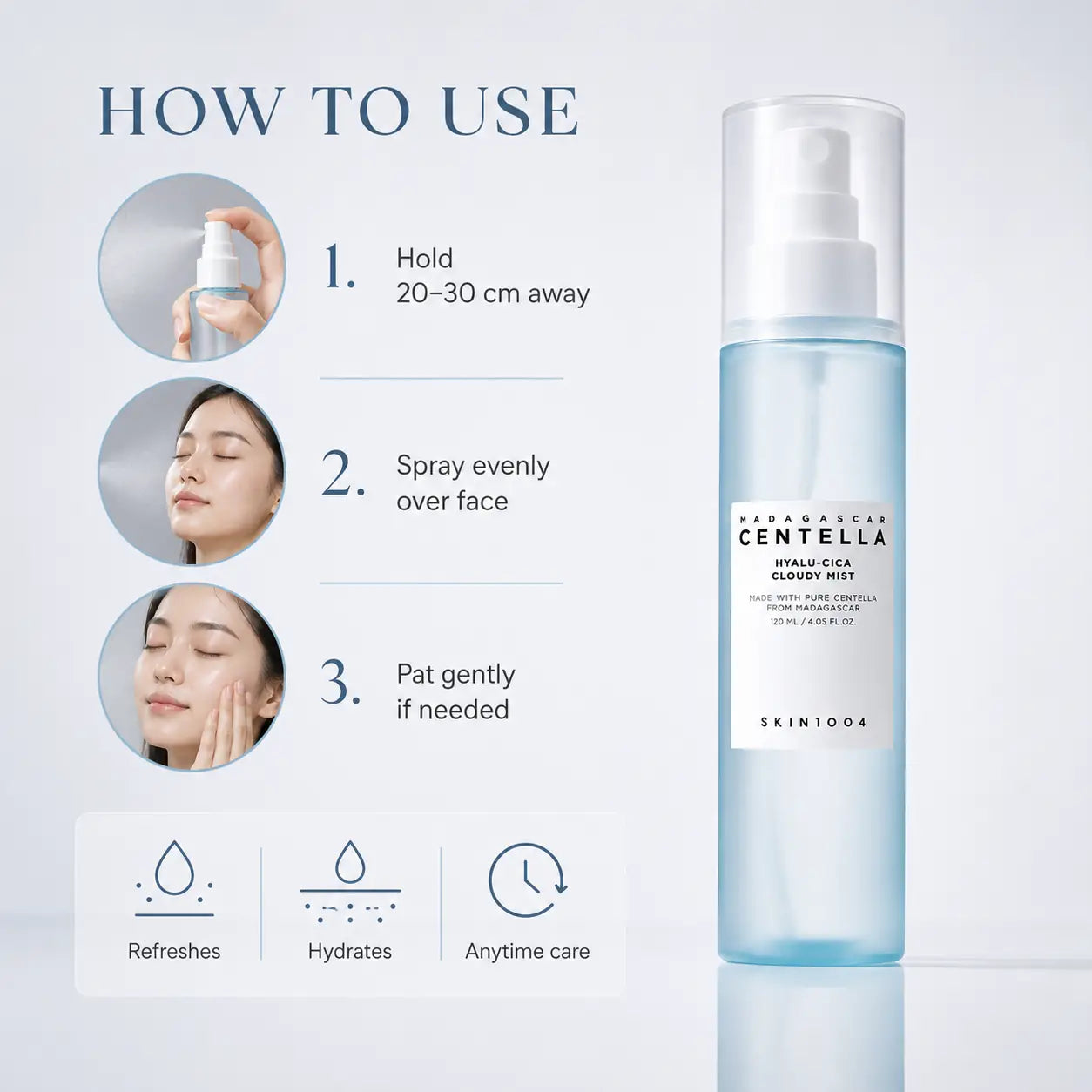 SKIN1004 Madagascar Centella Hyalu-Cica Cloudy Mist 120ml