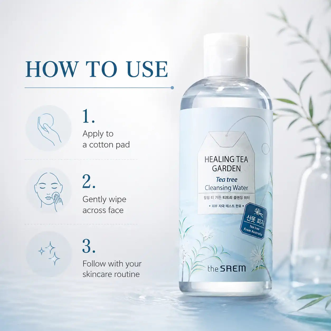 The Saem Healing Tea Garden Tea Tree Cleansing Water 300ml