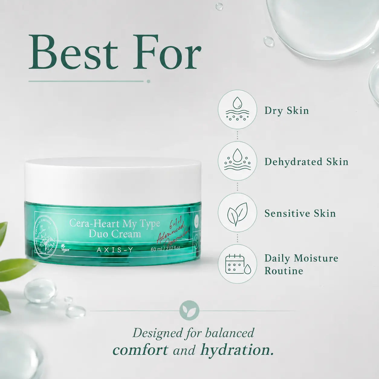 AXIS-Y Cera Heart My Type Duo Cream 60ml