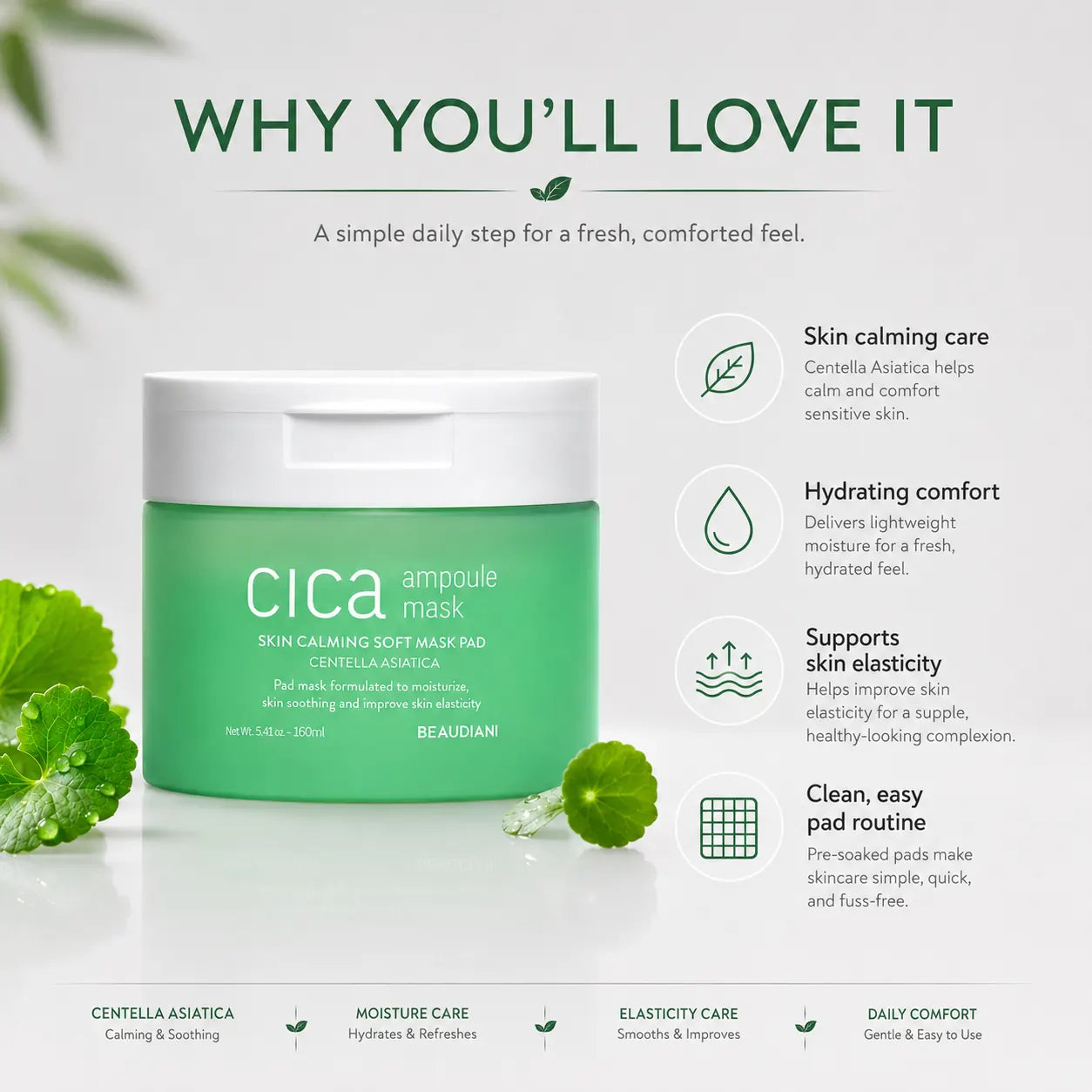 BEAUDIANI Cica Ampoule Mask 100ea