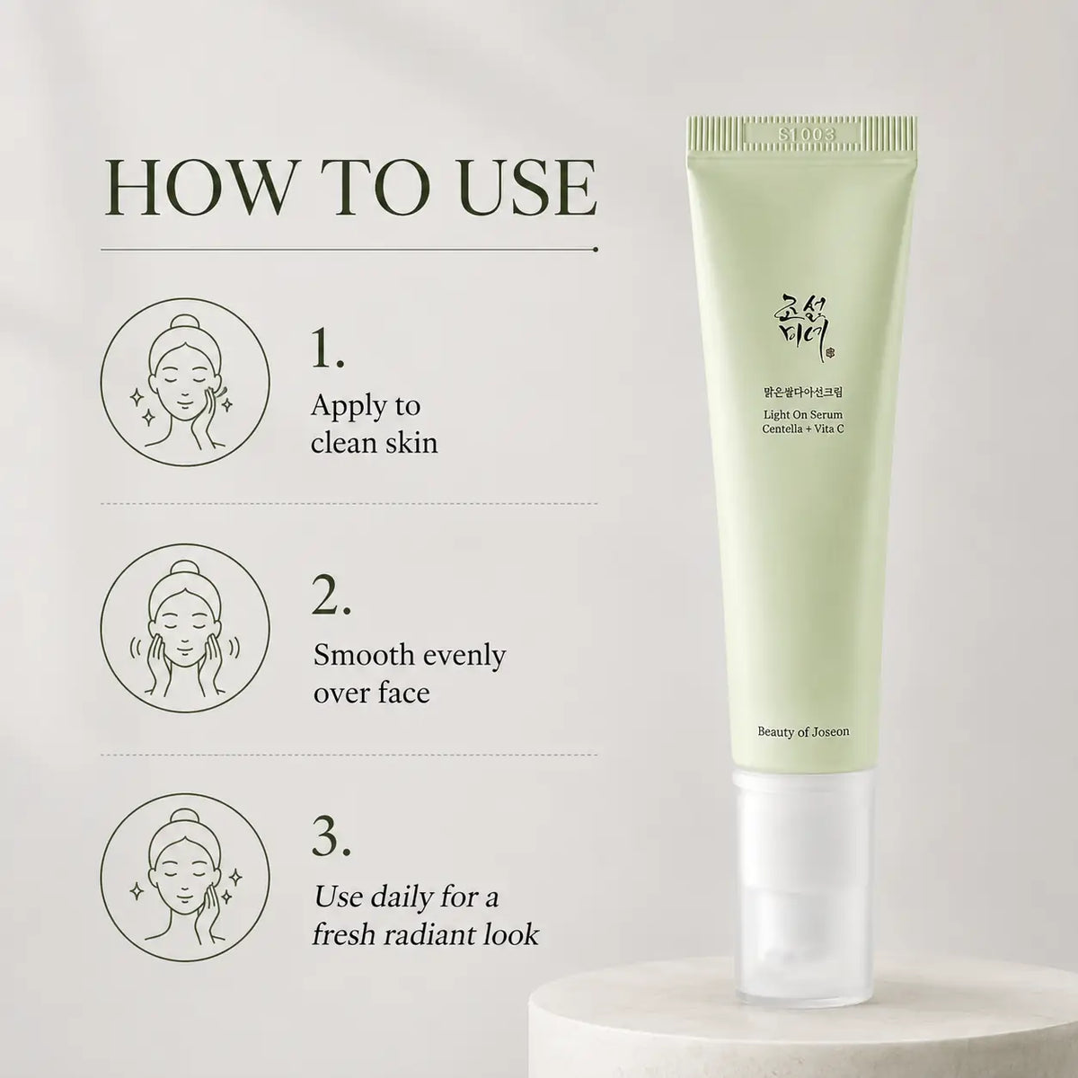 Beauty of Joseon Light on Serum: Centella + Vita C 30ml
