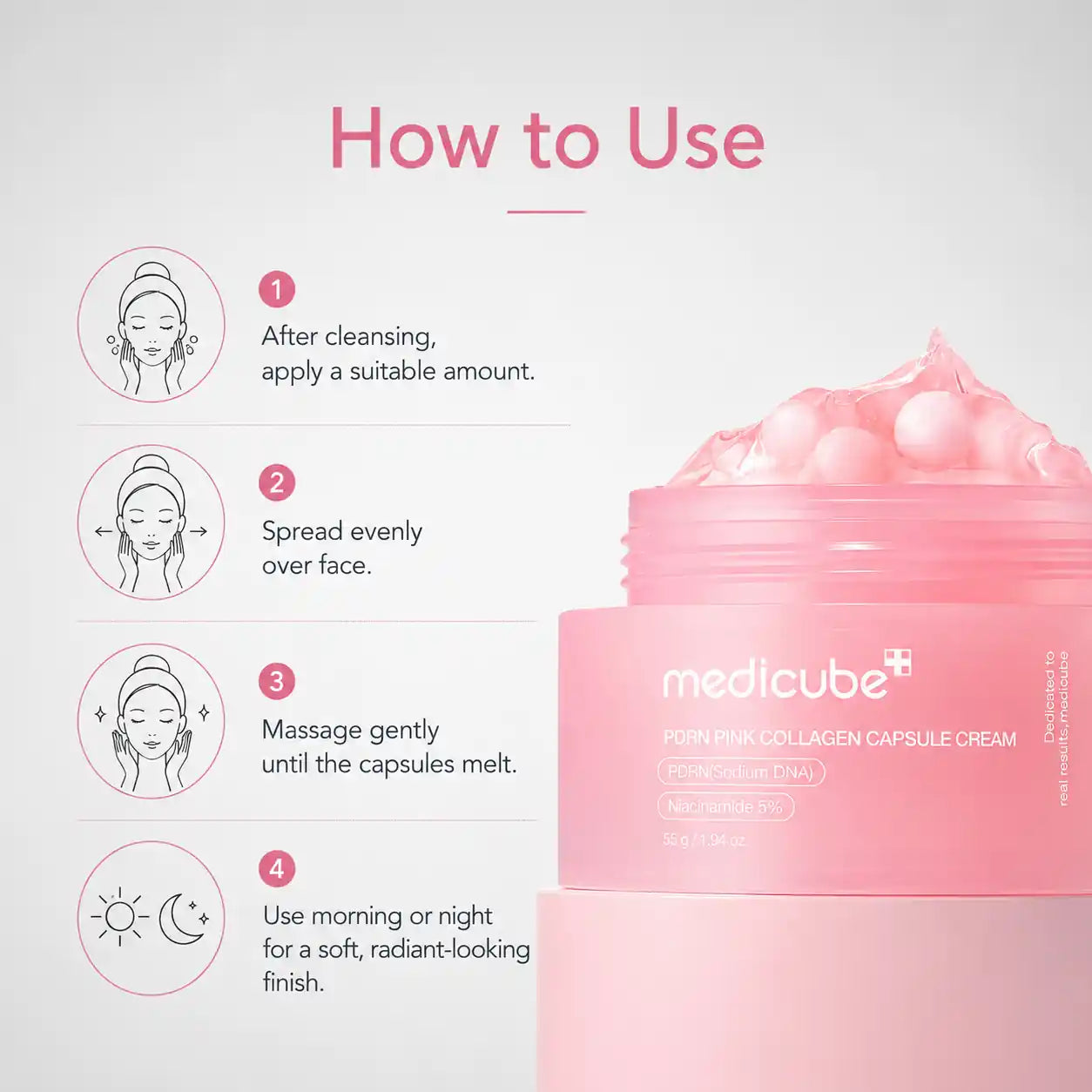 Medicube PDRN Pink Collagen Capsule Cream 55g