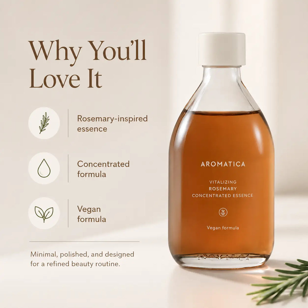 AROMATICA Vitalizing Rosemary Concentrated Essence 100ml