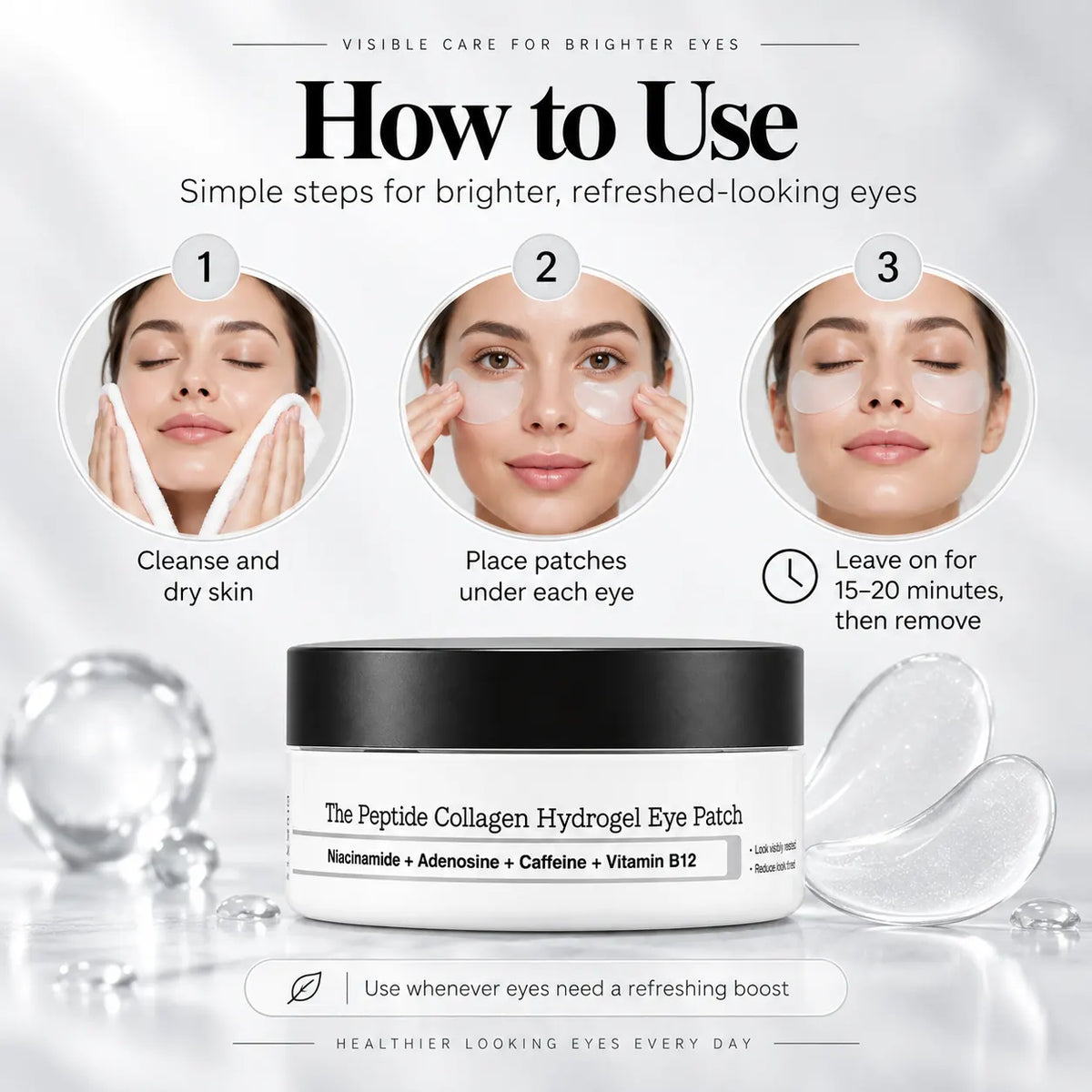 COSRX The Peptide Collagen Hydrogel Eye Patch Patch 60 Patches