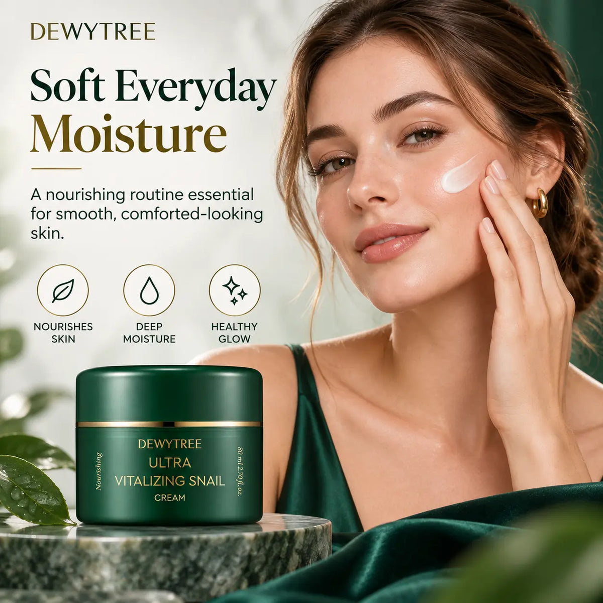 DEWYTREE Ultra Vitalizing Snail Cream Nail Polish Nail Color 80ml