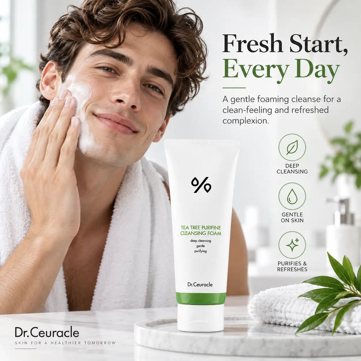 Dr. Ceuracle Tea Tree Purifine 30 Cleansing Foam 150g