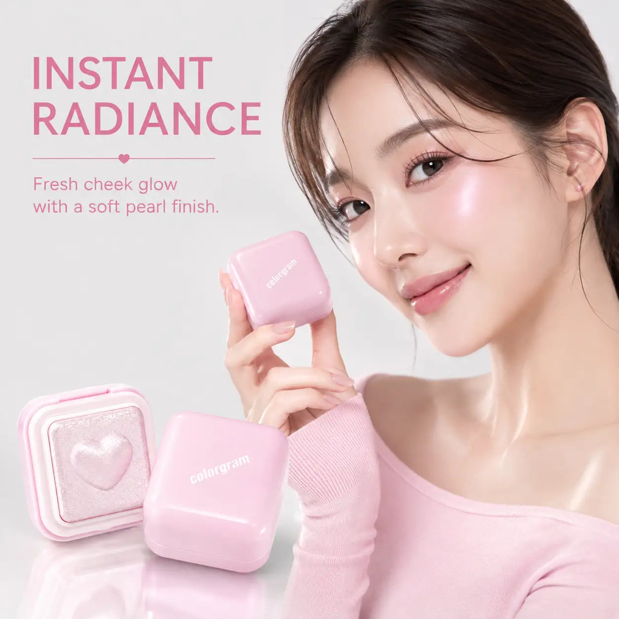 Colorgram Milk Bling Heartlighter 02 Pink Heart